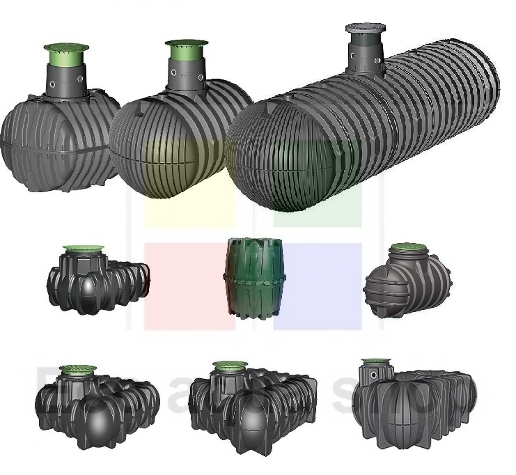 Plastová jímka, nádrž,zásobník na dešťovou vodu Carat, platin, herkules a ostatni